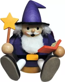 Richard Glässer Kugelräuchermännchen Magier, sitzend