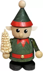 Richard Glässer Weihnachtself mit Ringelbaum