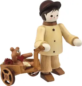 Romy Thiel Mein kleiner Freund - Junge mit Teddy im Wagen