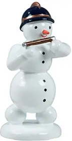 Ellmann Schneemann mit Pikkoloflöte