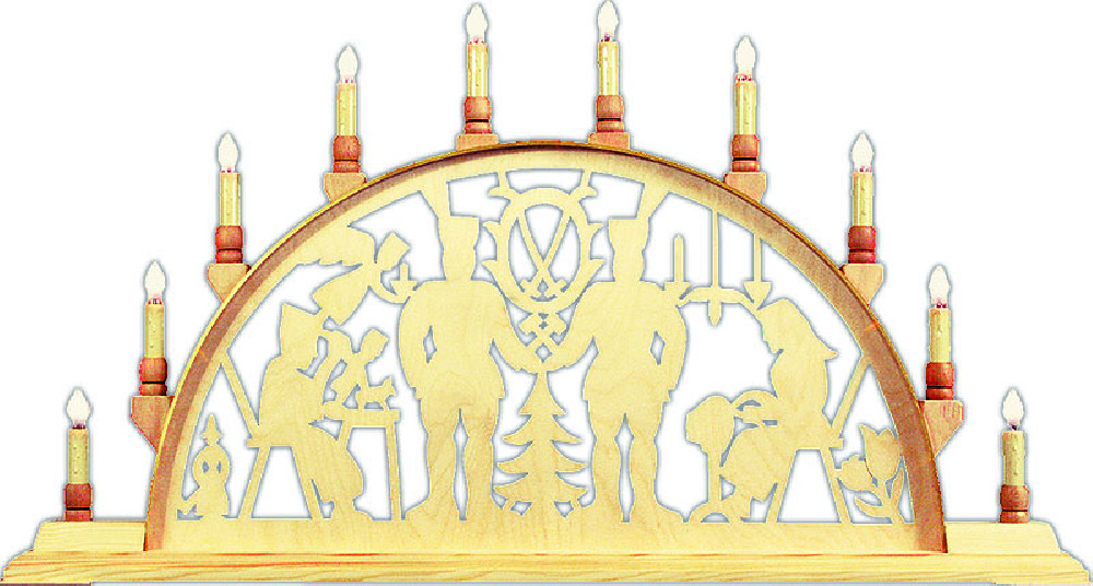 Holger Seidel Schwibbogen Bergmann mit Wappen