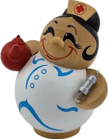 Seiffener Volkskunst eG Kugelräucherfigur Schwester