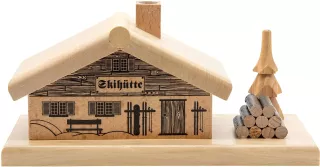 Spielwarenmacher Günther Räucherhaus Skihütte, 7,5 cm
