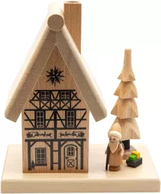 Spielwarenmacher Günther Räucherhaus Weihnachtsmannhaus, 16 cm