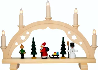 Spielwarenmacher Günther Schwibbogen Weihnachtszeit - bunt
