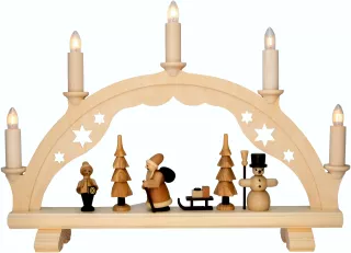 Spielwarenmacher Günther Schwibbogen Weihnachtszeit - natur