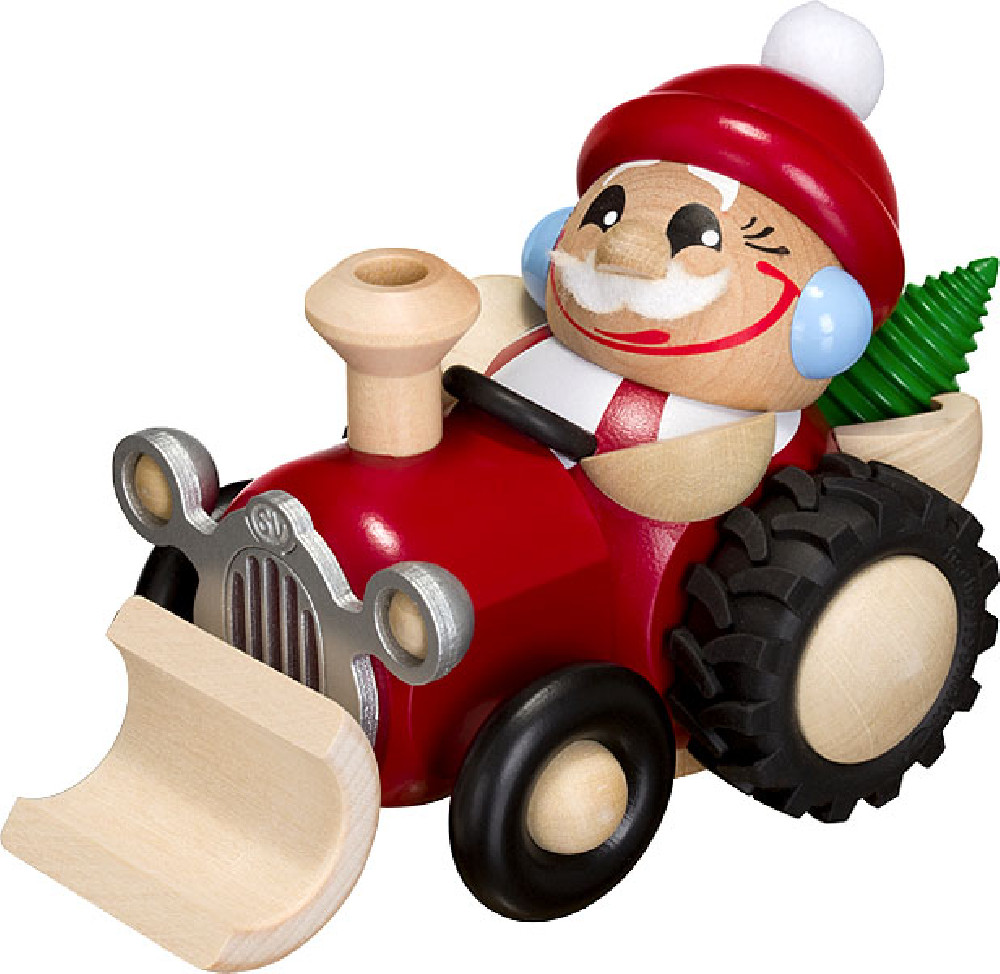 spheric incense smoker, St Nicholas in a tractor