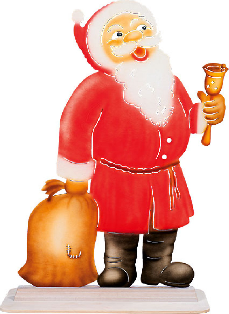 Taulin Fenterbild Weihnachtmann mit Geschenkesack