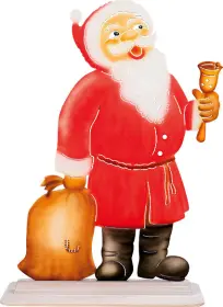 Taulin Fenterbild Weihnachtmann mit Geschenkesack