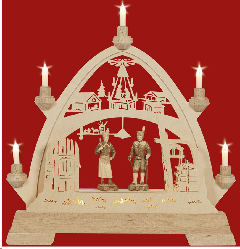 Taulin Gotischer Bogen Weihnachtsstube mit Figuren