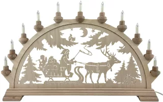 Taulin Schwibbogen Nikolaus 65cm