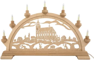 Taulin elektr. Schwibbogen Schneeberger Kirche 55cm