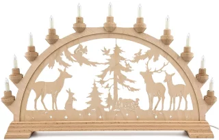 Taulin Schwibbogen Tiere im Wald 65cm