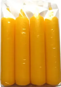 Adventskerzen - goldgelb, 23 mm (4-12)