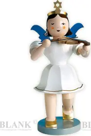 Blank Deko-Kurzrockengel mit Violine, 50 cm - farbig