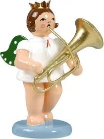 Ellmann Engel mit Tuba, mit Krone