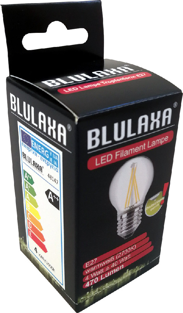 LED-Lampe 4 Watt, Blulaxa, E27