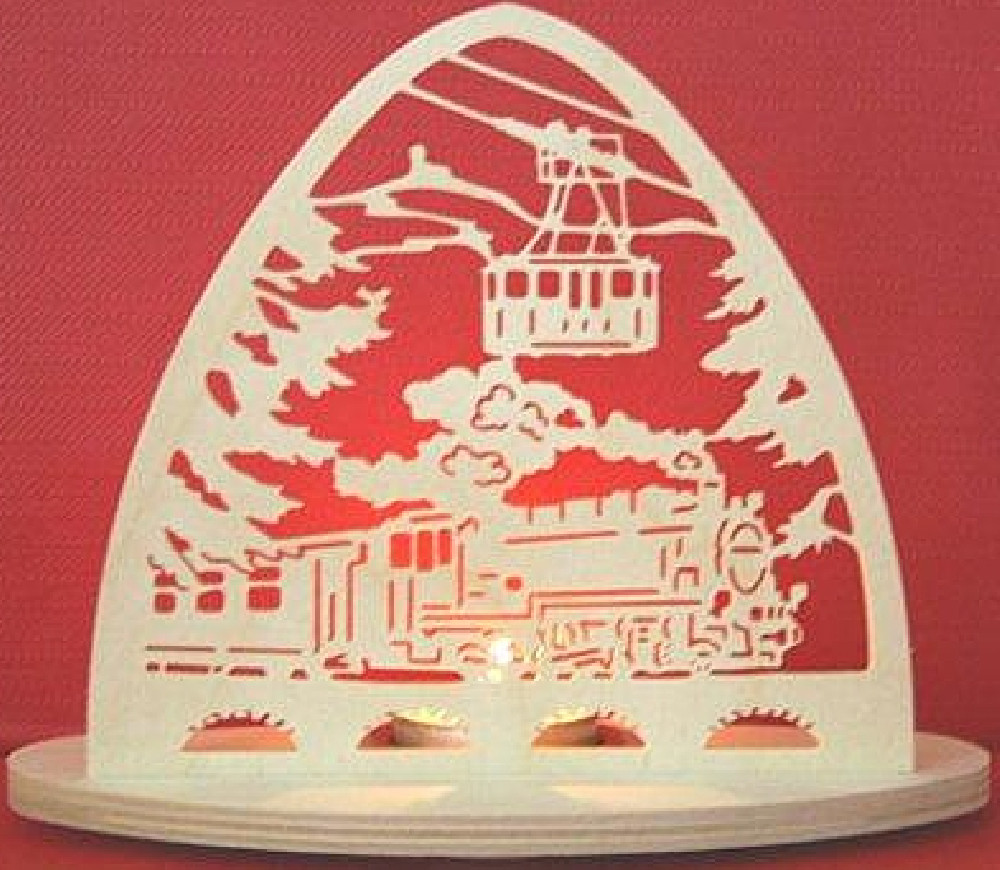 Tealight holder railway - oval