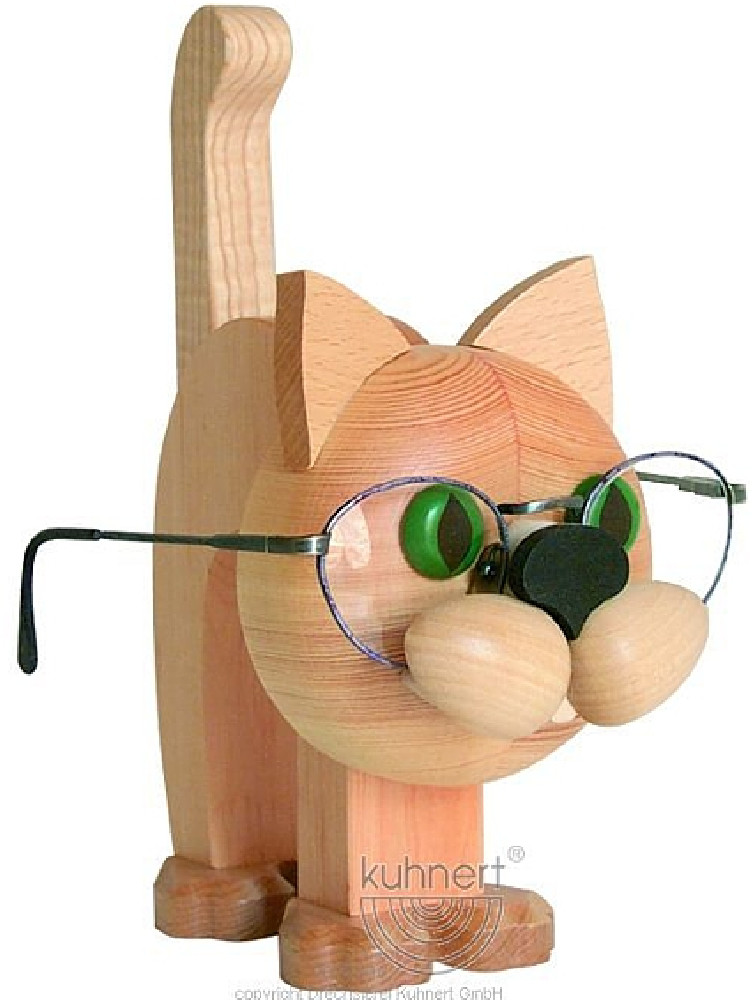 Drechslerei Kuhnert Brillenständer Katze