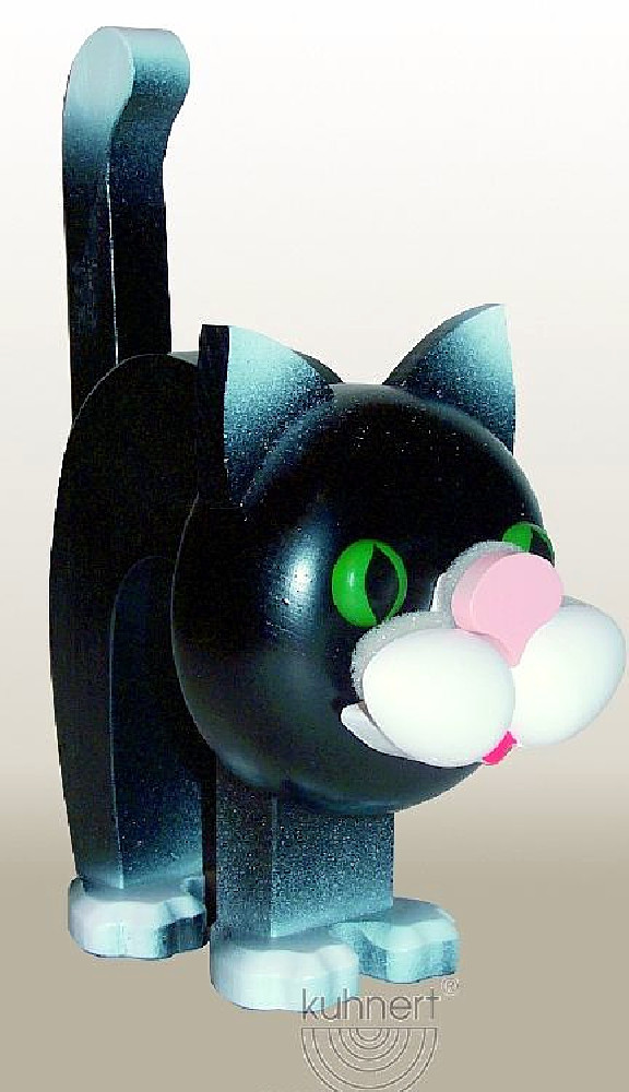 Drechslerei-kuhnert Brillenständer Katze schwarz