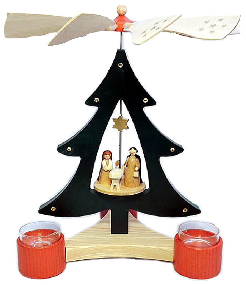 Richard Glässer Baumpyramide Christi Geburt für Teelichte