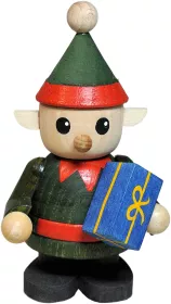 Richard Glässer Weihnachtself mit Geschenk