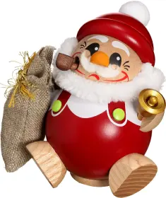 Seiffener Volkskunst eG Kugelräucherfigur, Nikolaus - mit Sack