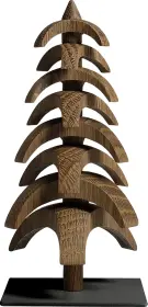Seiffener Volkskunst eG Drehbaum Twist, Eiche geräuchert - 15 cm