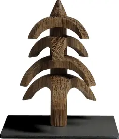 Seiffener Volkskunst eG Drehbaum Twist, Eiche geräuchert - 8 cm