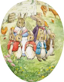 Nestler Osterei - Familienausflug, 15 cm