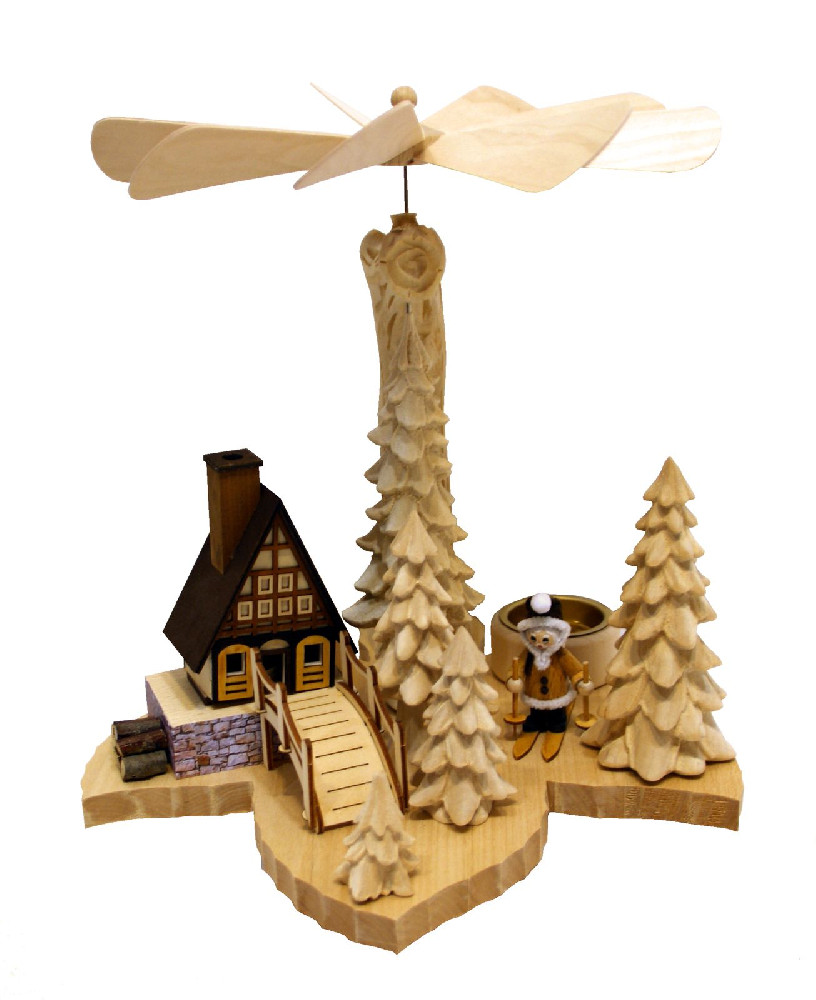 RATAGS Holzdesign Blattpyramide Weihnachtsmann