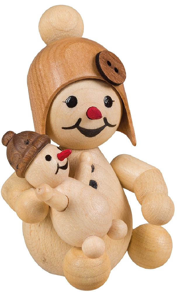 Drechslerei Volkmar Wagner Schneemädchen mit Puppe
