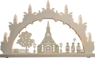 WEIGLA LED Lichterbogen Seiffener Kirche, 7 flg.