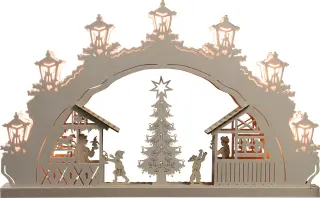 WEIGLA LED Lichterbogen Weihnachtsmarkt, 7 flg.