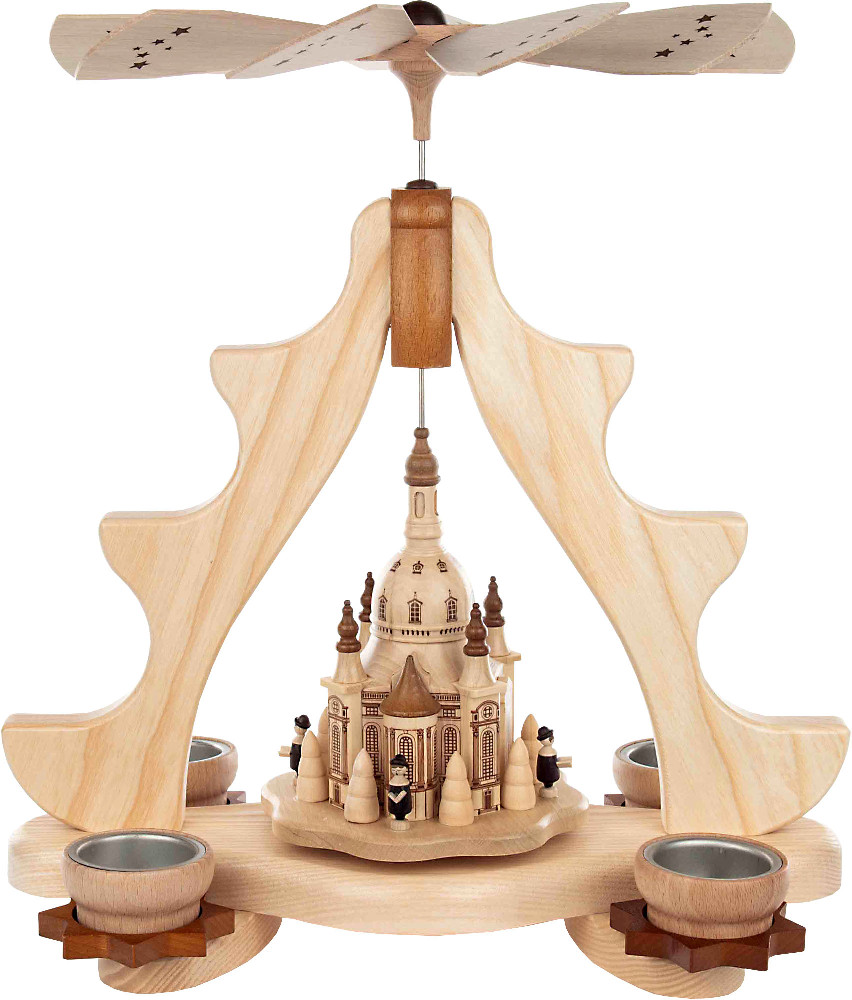 Zeidler Teelichtpyramide Dresdener Frauenkirche, Sänger und Bäumchen - natur